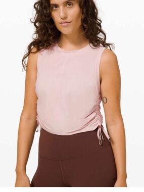 Lululemon - Cinch It Up- Pink Tank Top